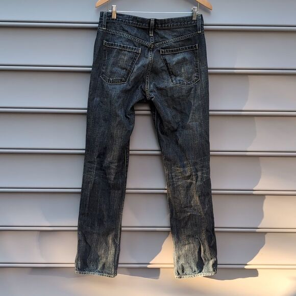 31 X 32 Vintage 90s Paper Denim & Cloth Straight Leg Jeans Y2K - Picture 2 of 4
